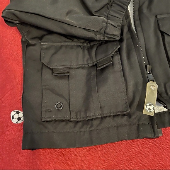Vintage~Y2K Outbreak Kids Soccer Theme Hooded Jacket Size 12months - Picture 3 of 6